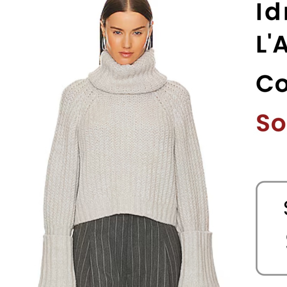 L'ACADEMIE Women's Heather Gray Sweater